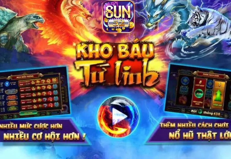 Chơi game Kho báu Tứ Linh và khám phá thế giới thần thoại phương Đông