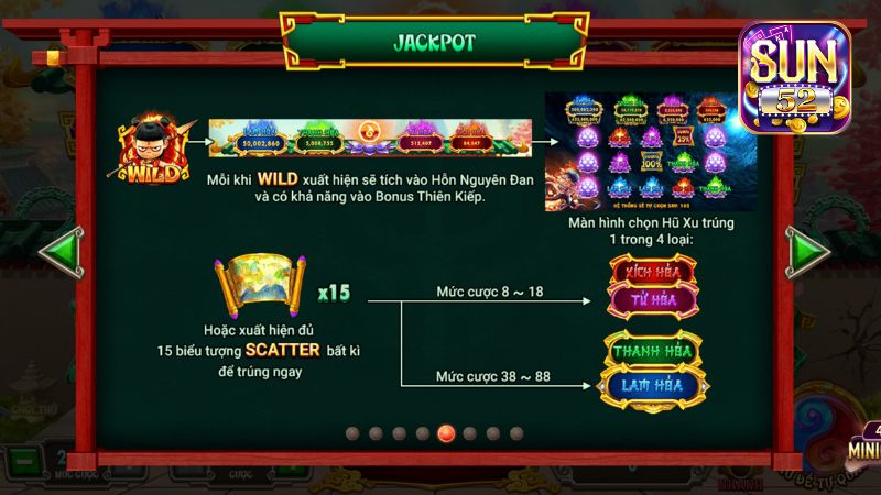 Na Tra Ma Đồng Giáng Thế có 4 hũ thưởng Jackpot cực khủng đang chờ chủ nhân